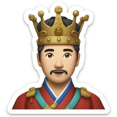korean king sticker