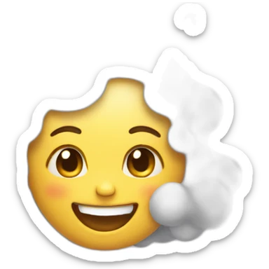 Laughing Girl with foam in the Face sticker