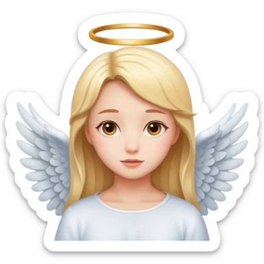 Cute girls with angel wings sticker