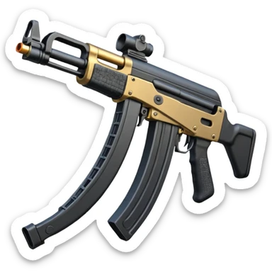 AKM with a polymer handrail and buttstock. sticker