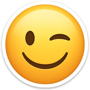winking face emoji sticker