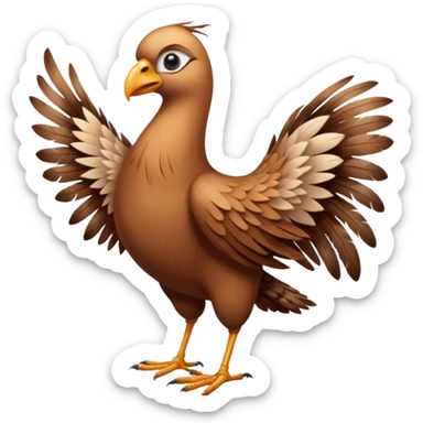 High resolution of   realistic full body bird distorted , no extra hybrid sticker
