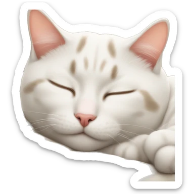 cat sleeping  sticker