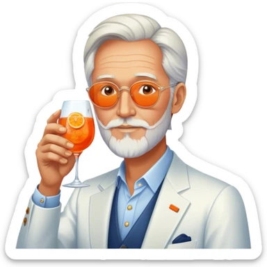 LEE CLOW DRINKING APEROL SPRITZ sticker