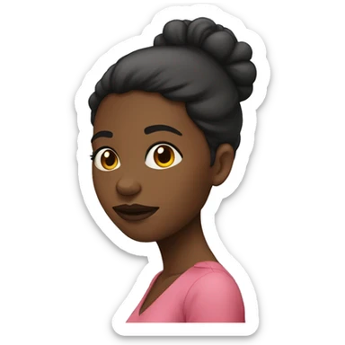 Mulher negra segurando bebê  sticker