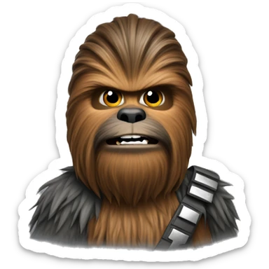 Chewbacca on grey donkey sticker