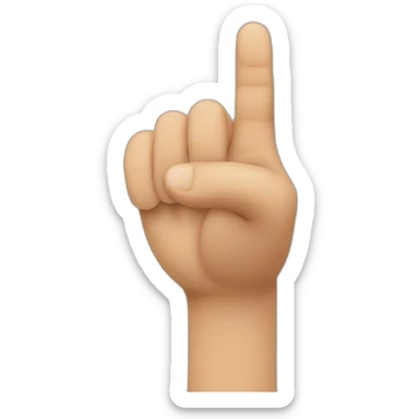 finger pointing at me sticker