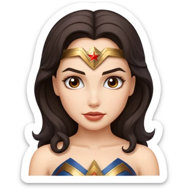 wondering woman sticker