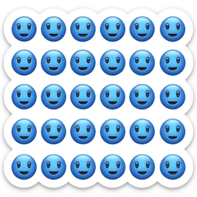 blue emoji jooby sticker