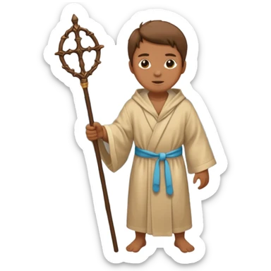 Human with divide sea sticker