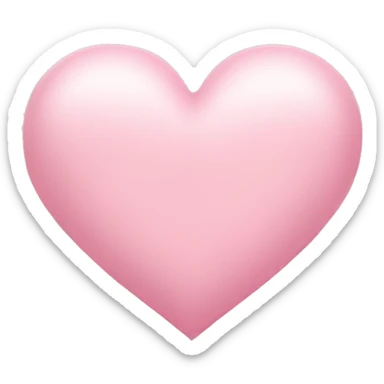 light pink heart sticker
