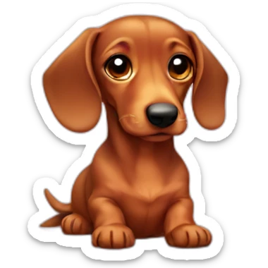 Dachsund cute sticker