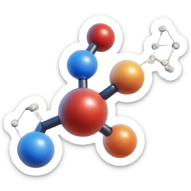 chemistry MOLECULES  sticker