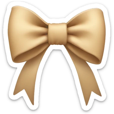 Baige bow sticker