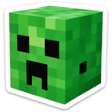 minecraft creeper sticker