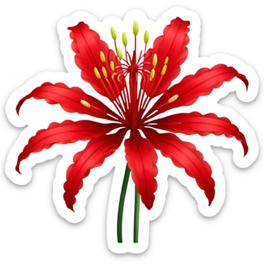 Red spider lily from tokyo ghoul  sticker