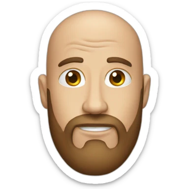 space-baldness-christ sticker