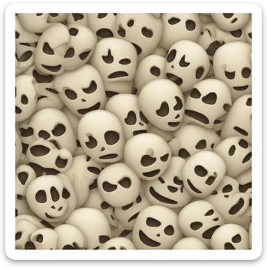 Esqueletos con cuernos sticker