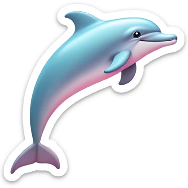 Pastel-pink-colors-dolphin sticker