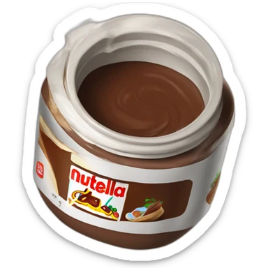 Pot de nutella sticker