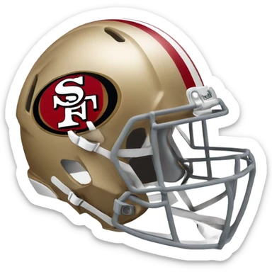 San Francisco 49ers helmet  sticker