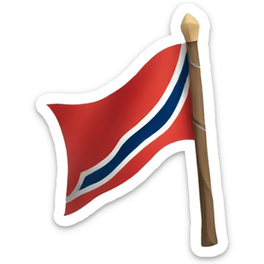 Viking Norwegian flag sticker