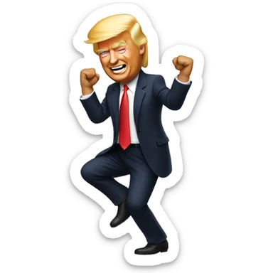 Donald trump dancing  sticker