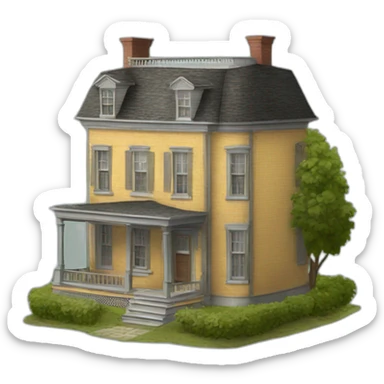 19th century house sticker