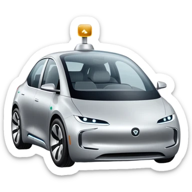 luxury future self driving car sticker