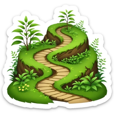overgrown path sticker