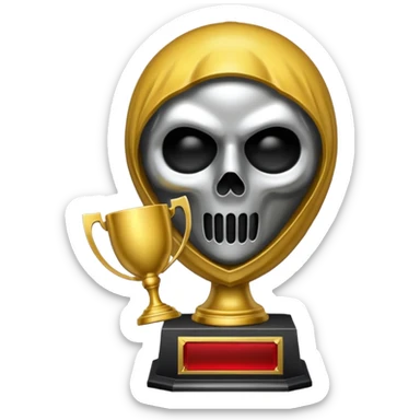 trofeu ghostface sticker