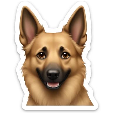 A female small light brown Belgian Shepherd Dog sticker