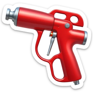 red Spray Gun sticker