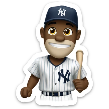 A Gator with a New York Yankees Jersey sticker