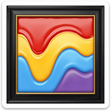 framed wall paint with border sticker