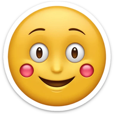 Emoji rond et jaune qui regarde à côté de lui  sticker