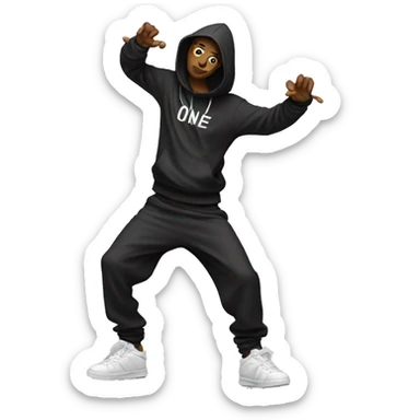 hip hop dancer sticker