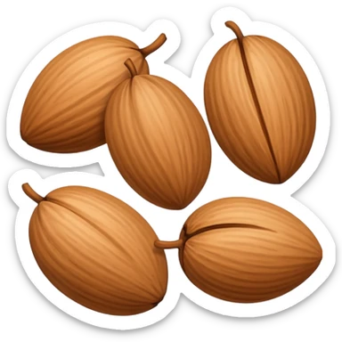 Almond realistic  sticker