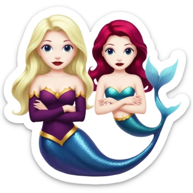 🖤🧛‍♀️🧜‍♀️ sticker