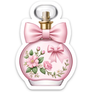 Loveshackfancy bow perfume bottle sticker