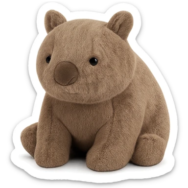 wombat jellycat plushie sticker