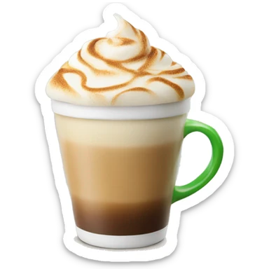 Macha latte sticker