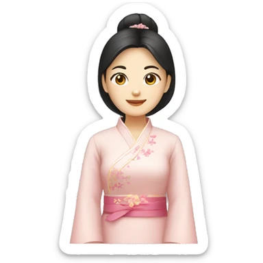 lady in ao dai sticker