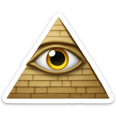Pyramid with the all seeing eye sticker