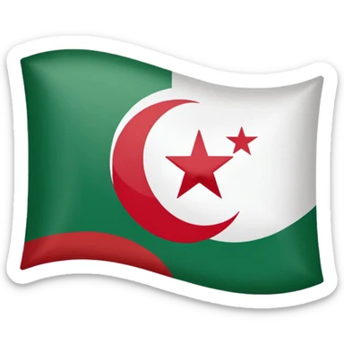 Algerian flag sticker