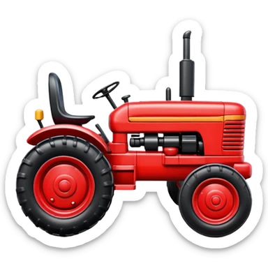 plastic toy  tractor sticker