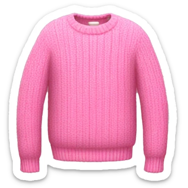 Pink sweater sticker
