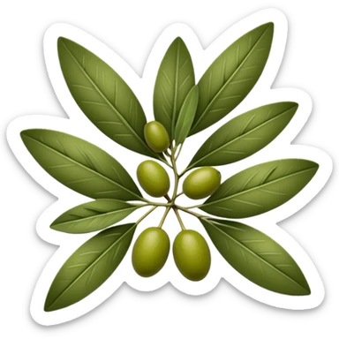 olive leaves sticker