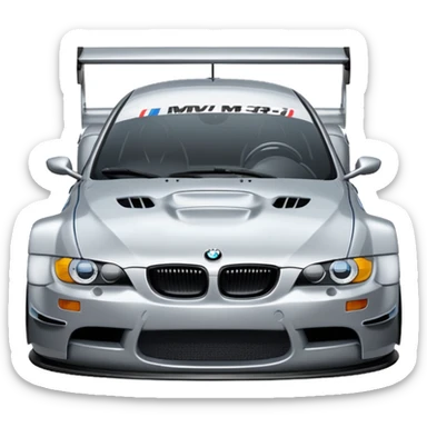 Make BMW M3 GTR 2005 emoji in detailed! sticker