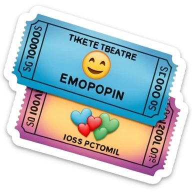 theatre ticket sticker